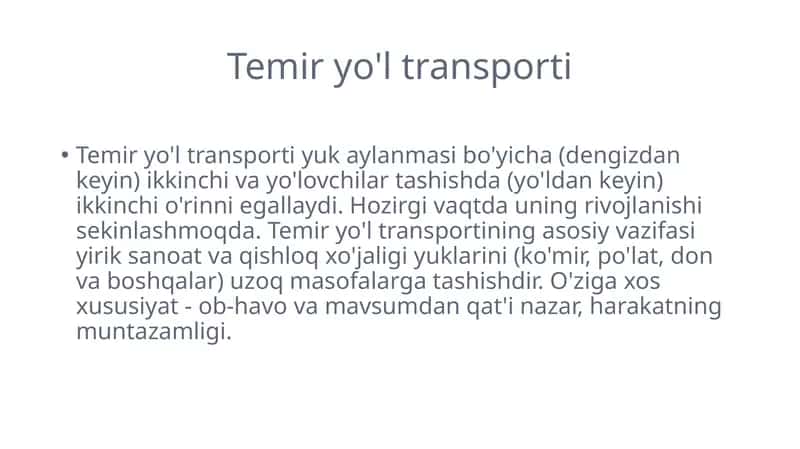 Temir yo'l transporti