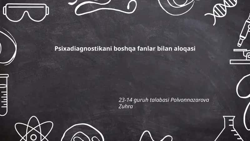 Psixodiagnostika va Psixologiya