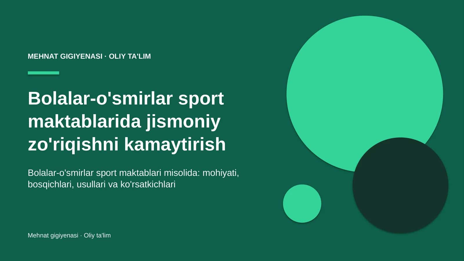 bolalar o'smirlar sport maktablarida jismoniy zo'riqishni kamaytirish 4256