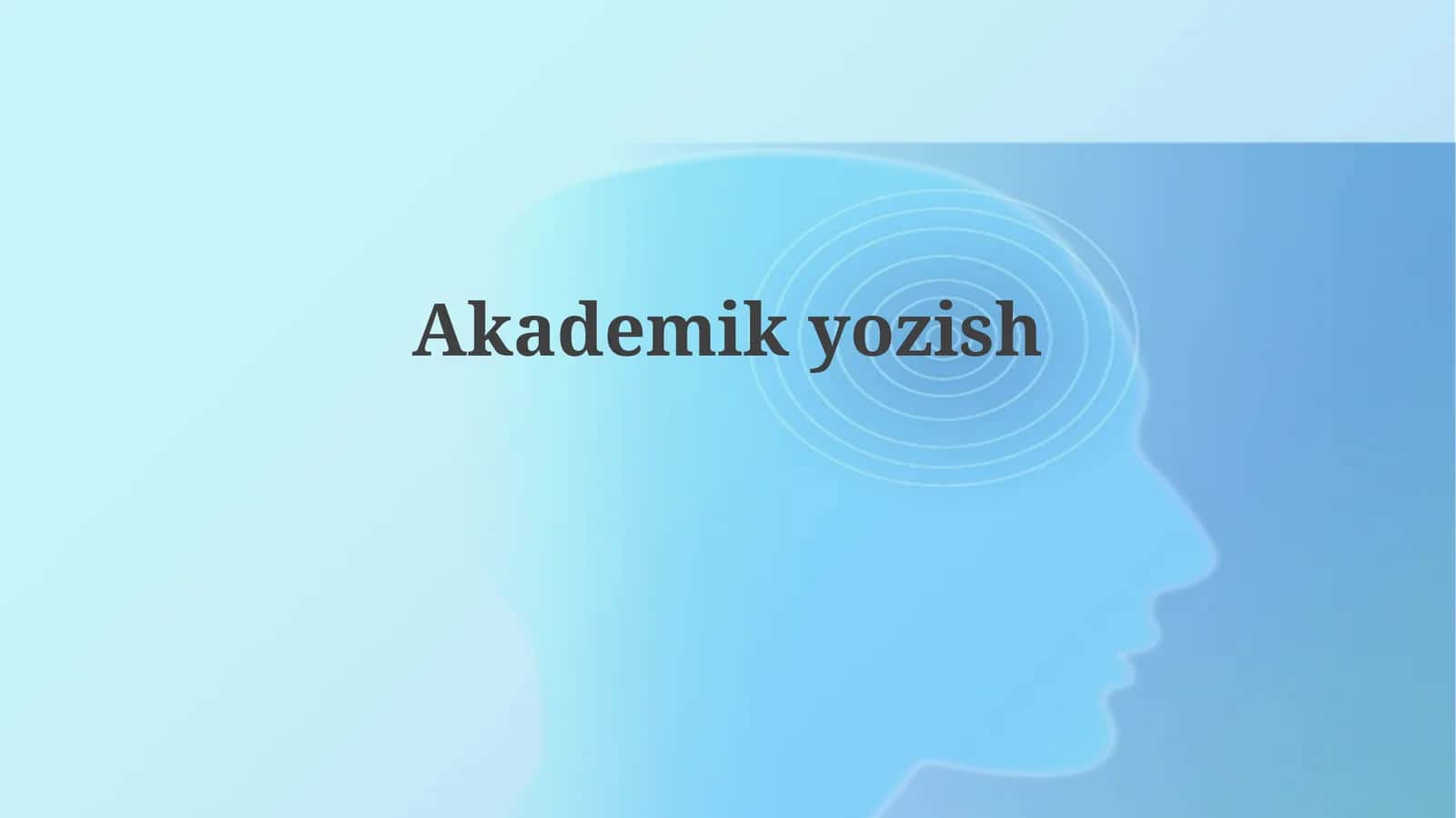 Akademikyozish
