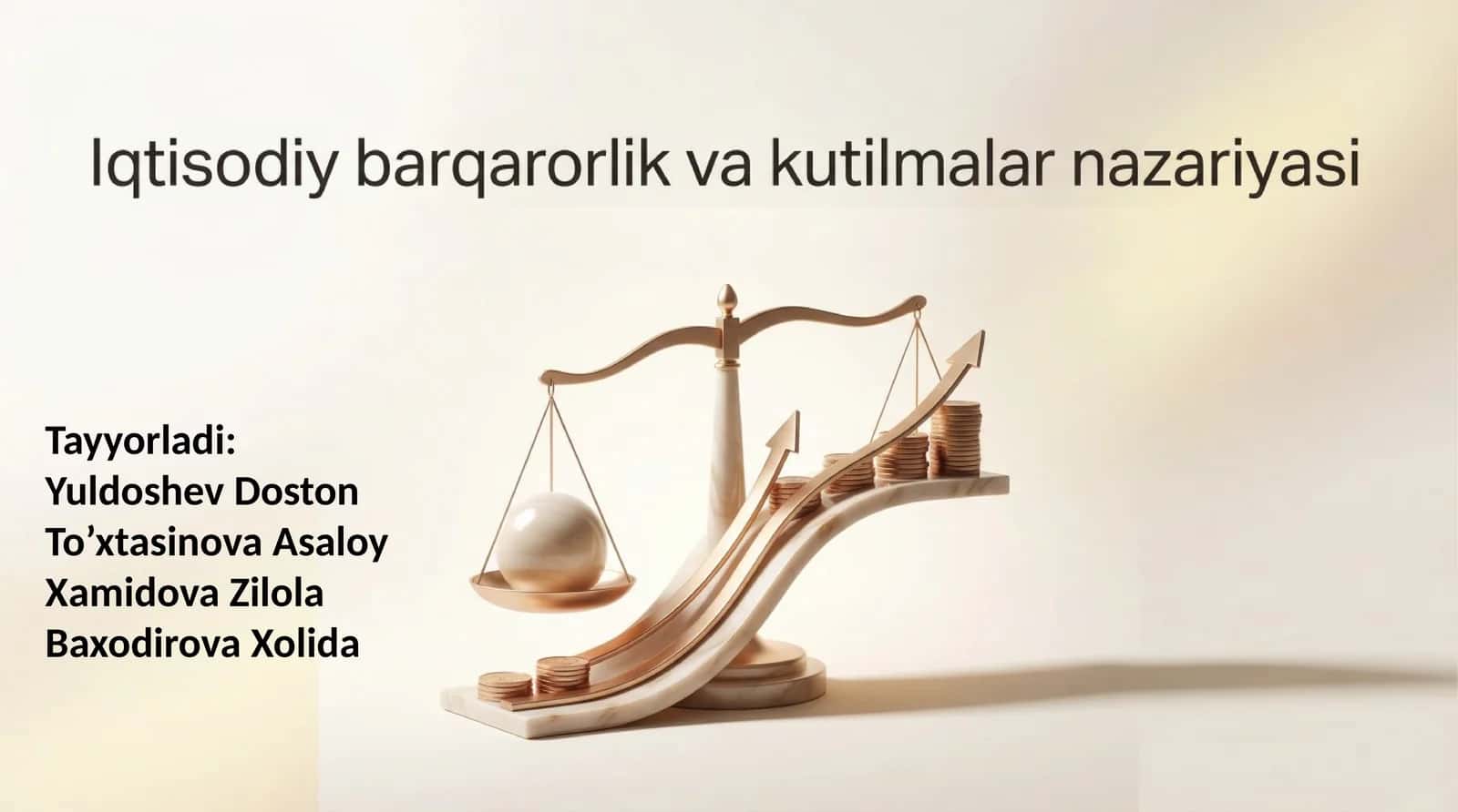 Iqtisodiy barqarorlik va kutilmalar nazariyasi