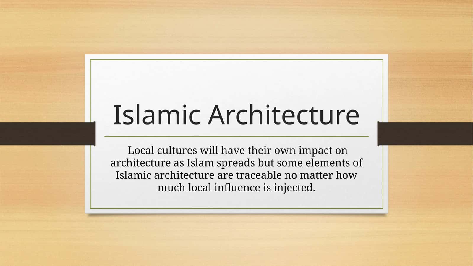 Islamic Architecture