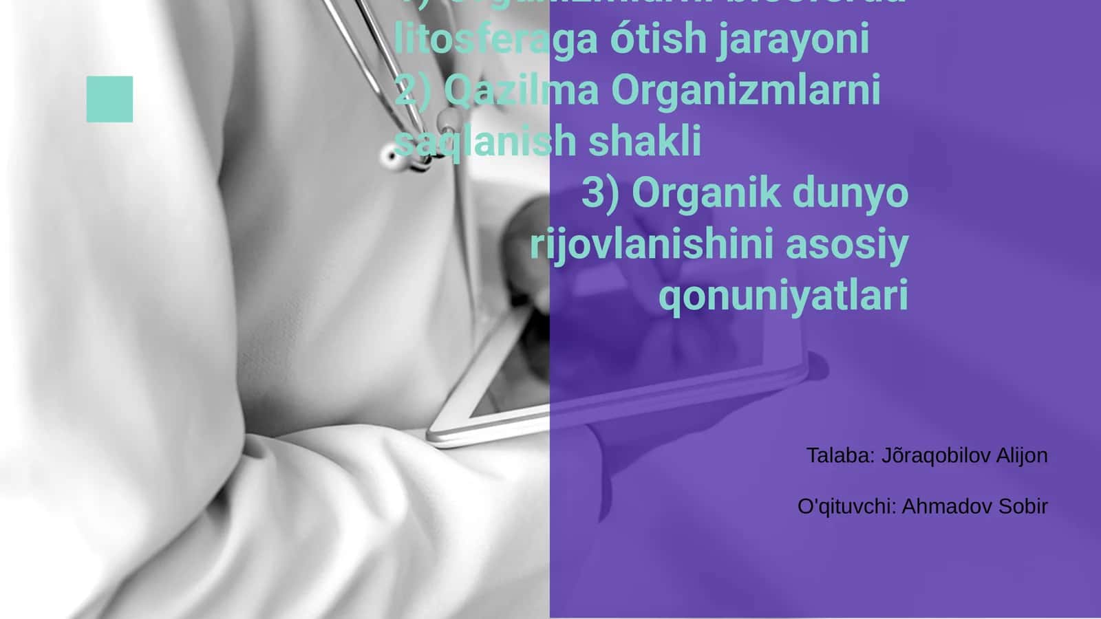 Organizmlarni biosferda litosferaga ótish jarayoni