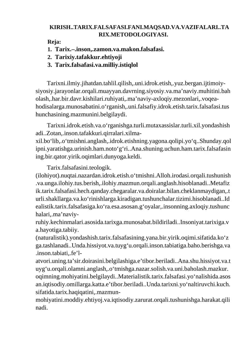 1-maruza. Tarix_falsafasi_fani_maqsad_va_vazifalari