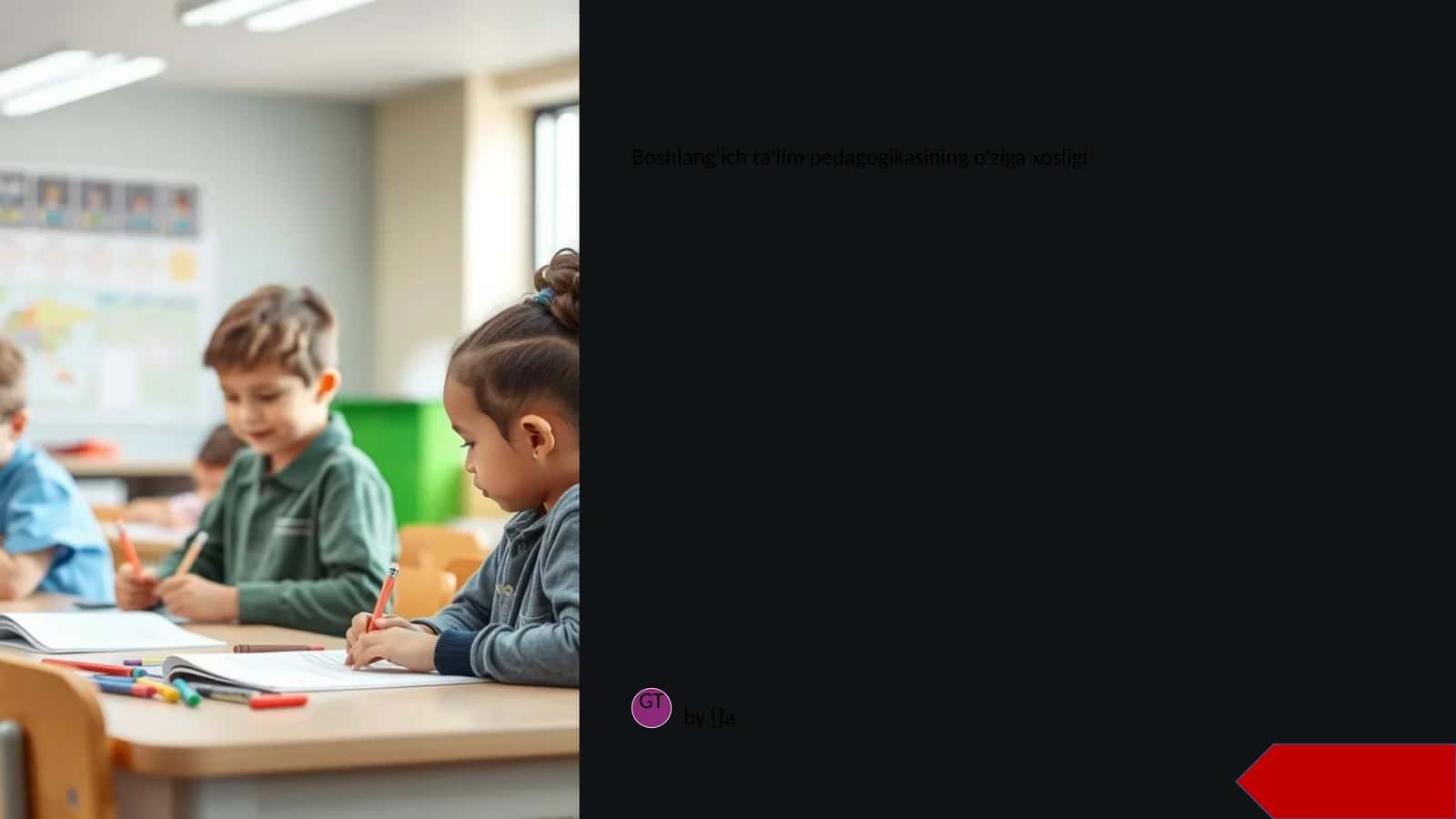 Boshlang'ich ta'lim pedagogikasining o'ziga xosligi