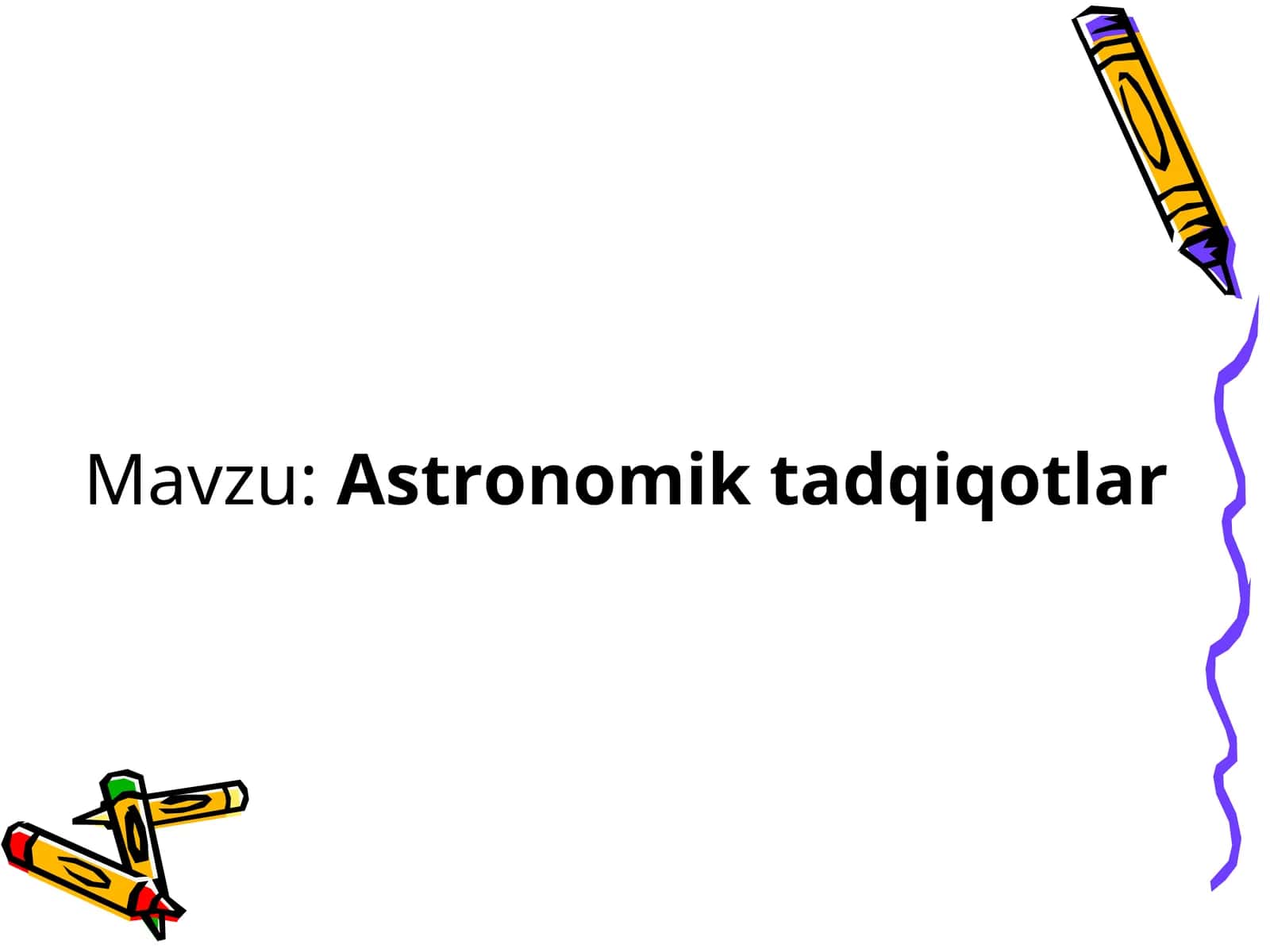 Astronomik tadqiqotlar