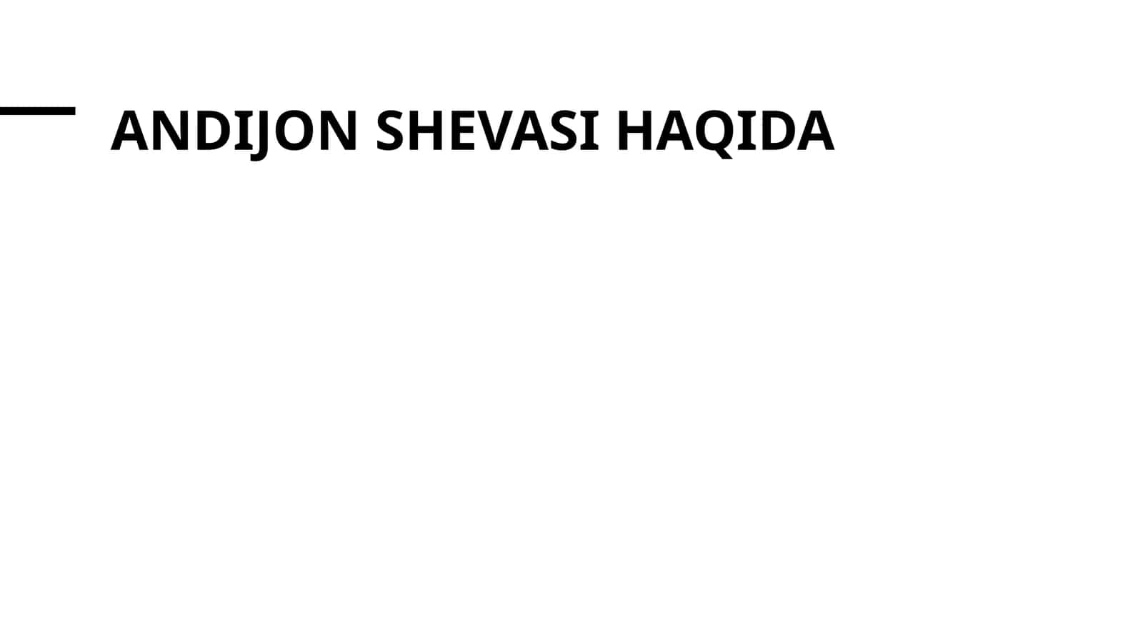 Andijon shevasi haqida