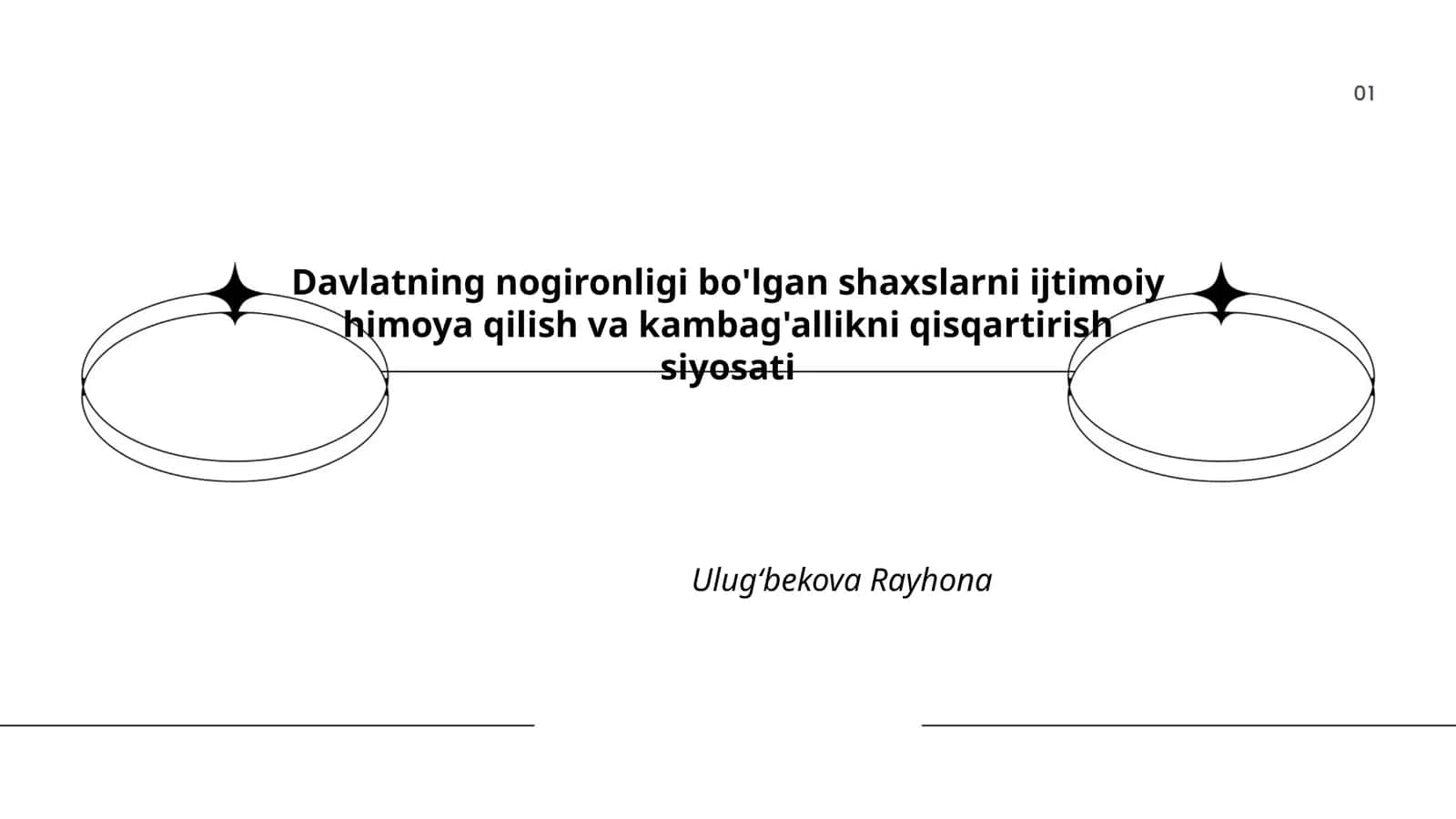 Davlatning nogironligi bo'lgan shaxslarni ijtimoiy himoya qilish va kambag'allikni qisqartirish siyosati