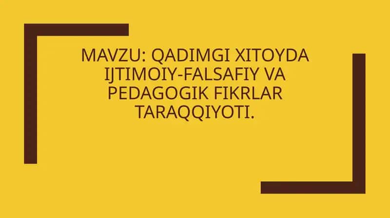 Konfutsiy ta'limoti