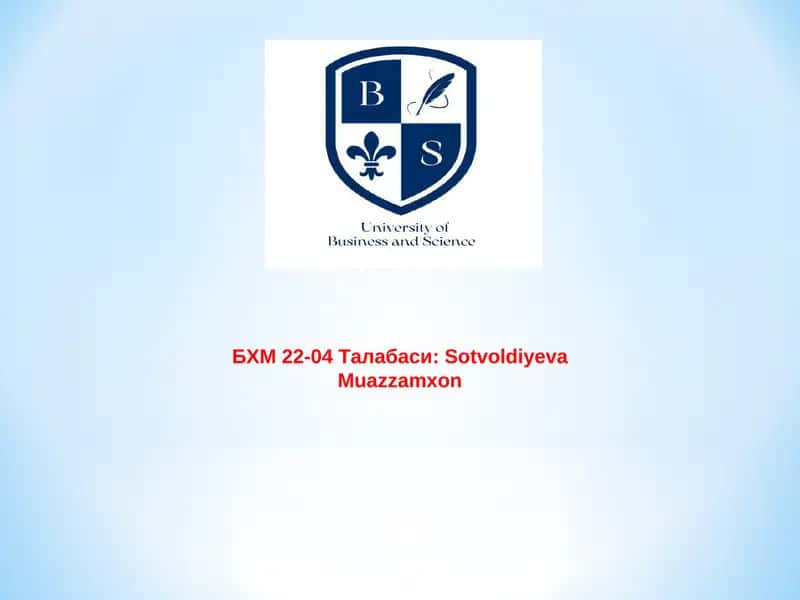 Moliyaviy va boshqaruvhisobi fanining predmeti va metodi
