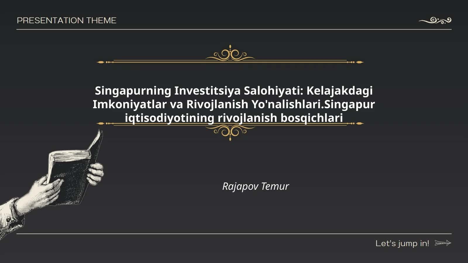 Singapurning Investitsiya Salohiyati: Kelajakdagi Imkoniyatlar va Rivojlanish Yo'nalishlari.Singapur iqtisodiyotining rivojlanish bosqichlari