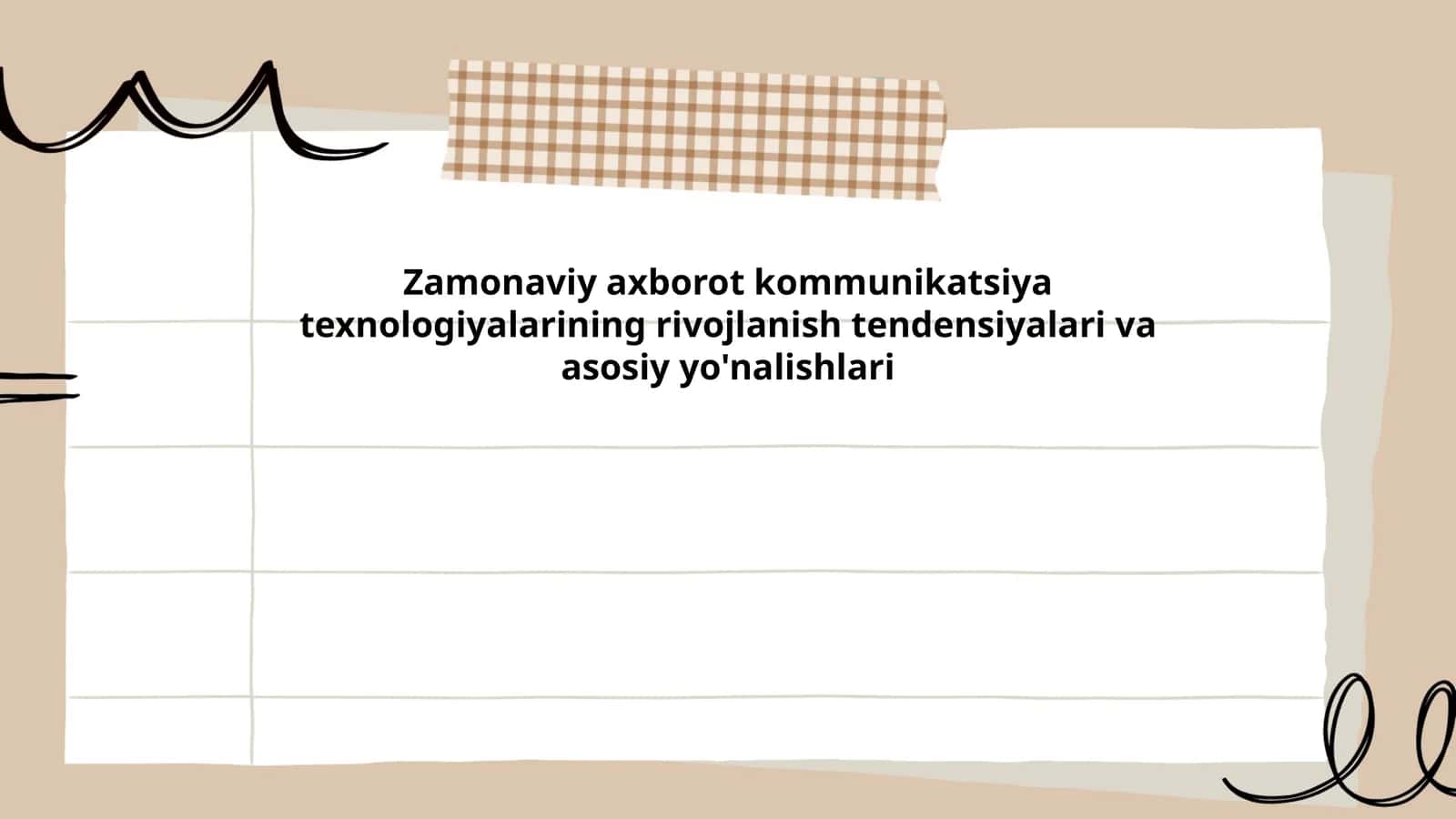 Zamonaviy axborot kommunikatsiya texnologiyalarining rivojlanish tendensiyalari va asosiy yo'nalishlari