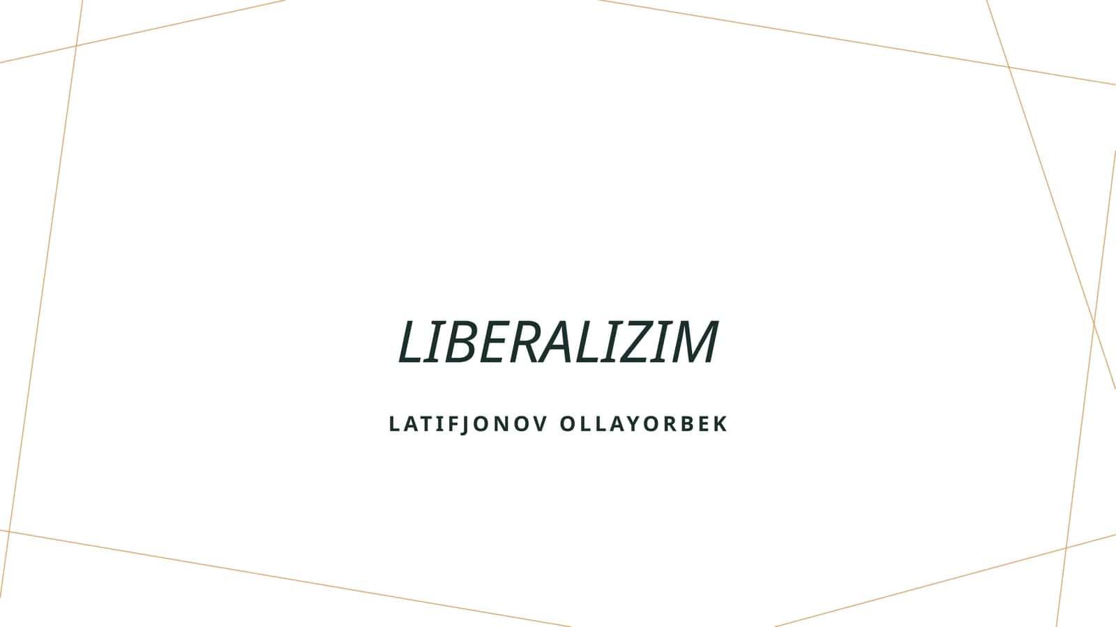 Liberalizim