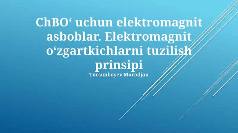 Elektromagnit asboblar
