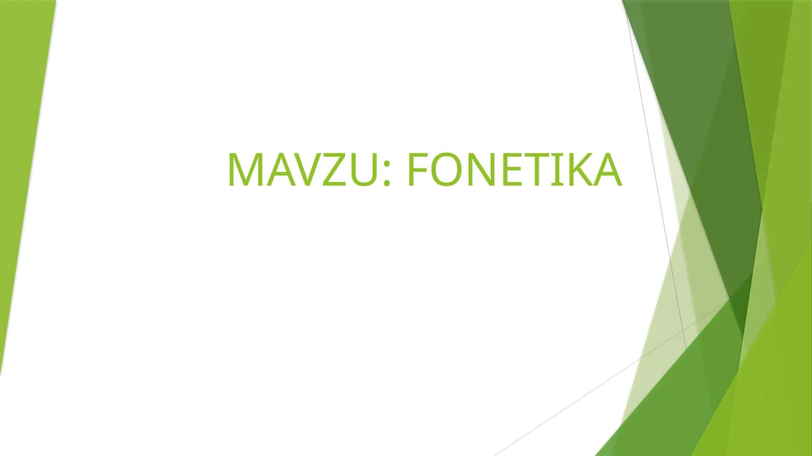 FONETIKA