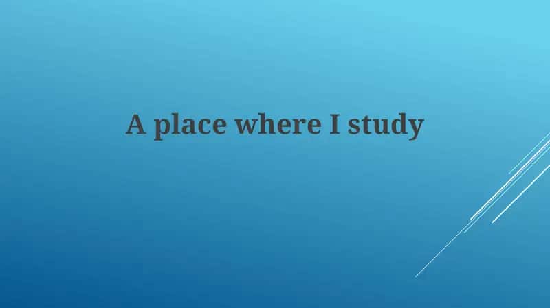 Study Environment Optimization
