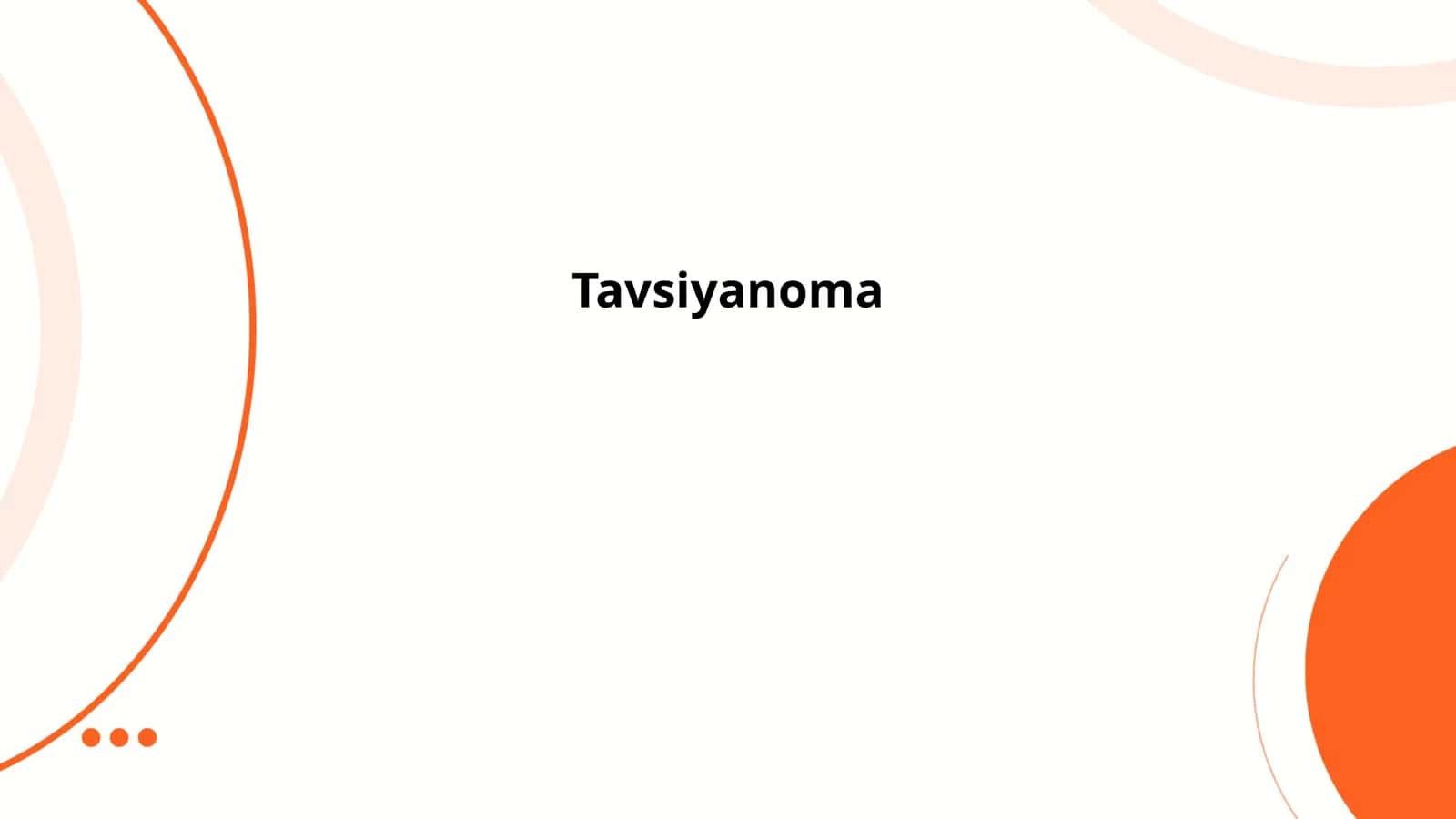Tavsiyanoma