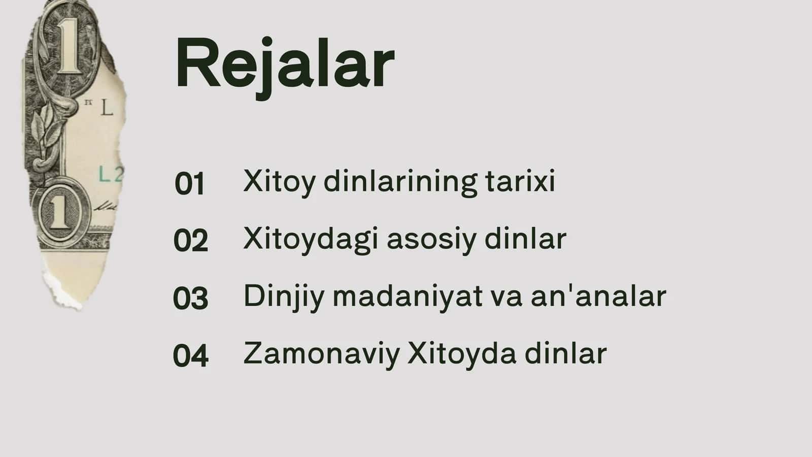 Xitoy dinlarining tarixi