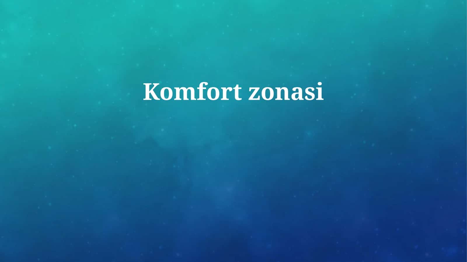 Komfort zonasi