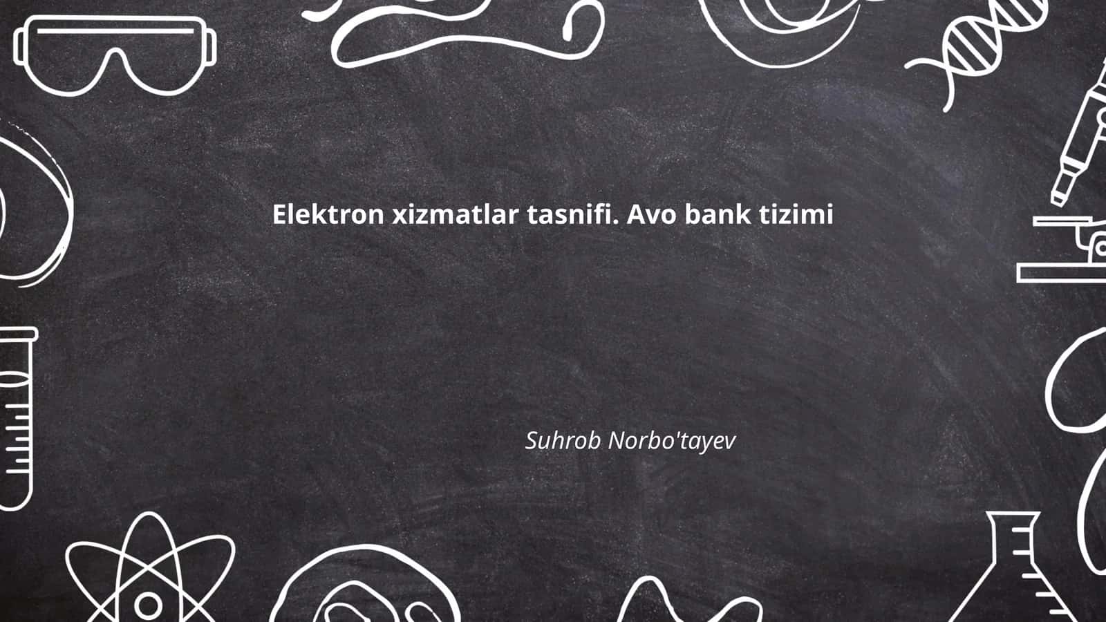 Mobil banking xizmatlari