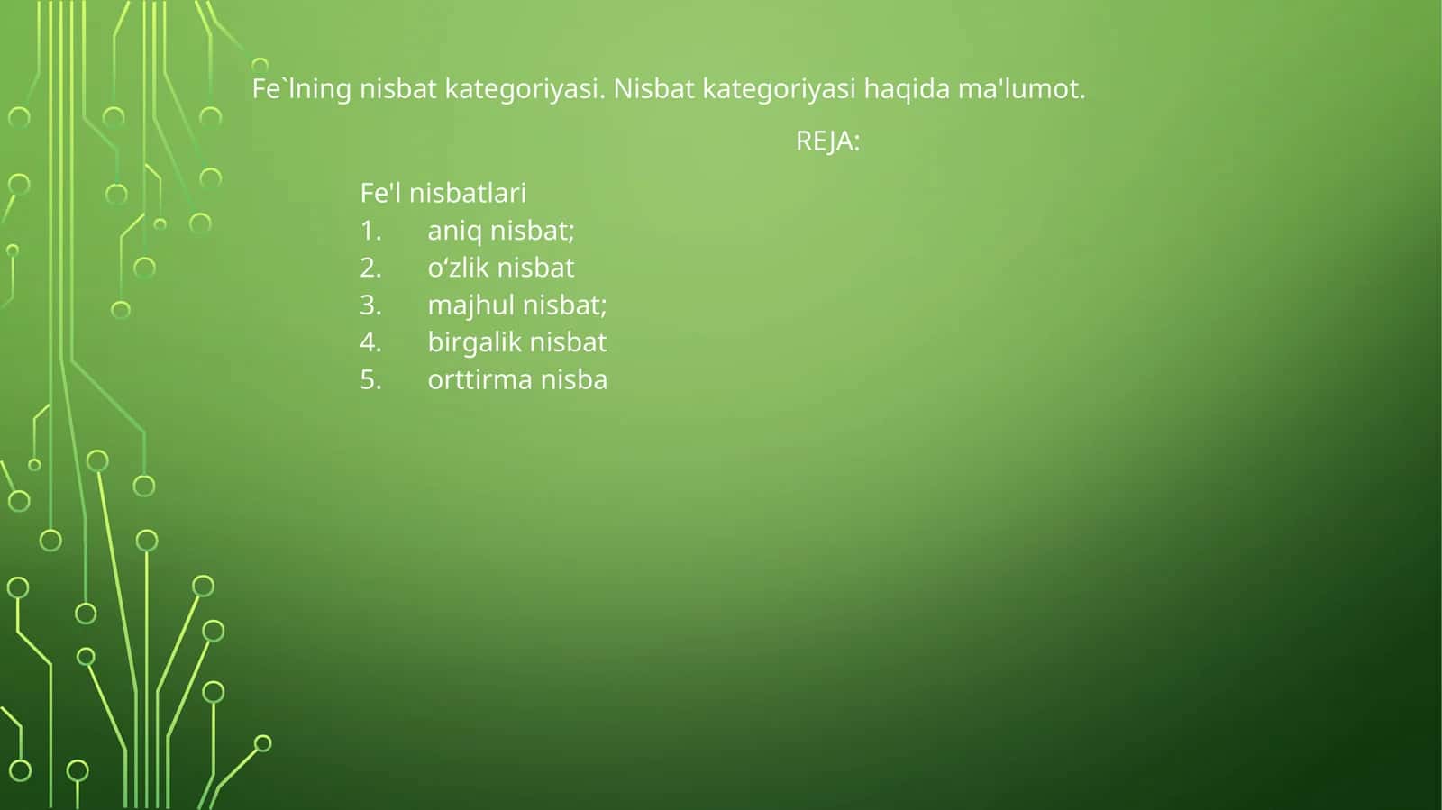Nisbat kategoriyasi