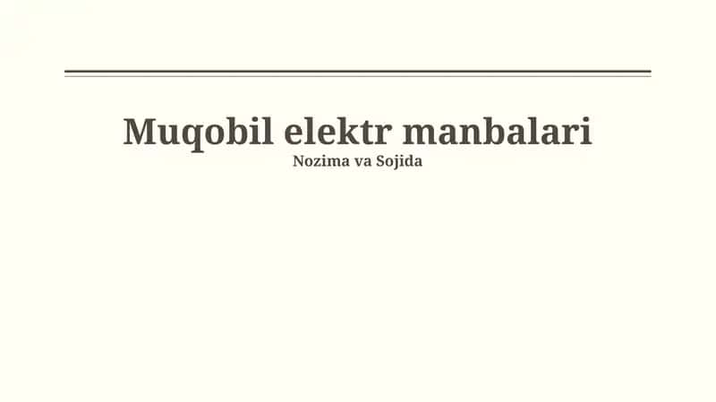 Quyosh energetikasi