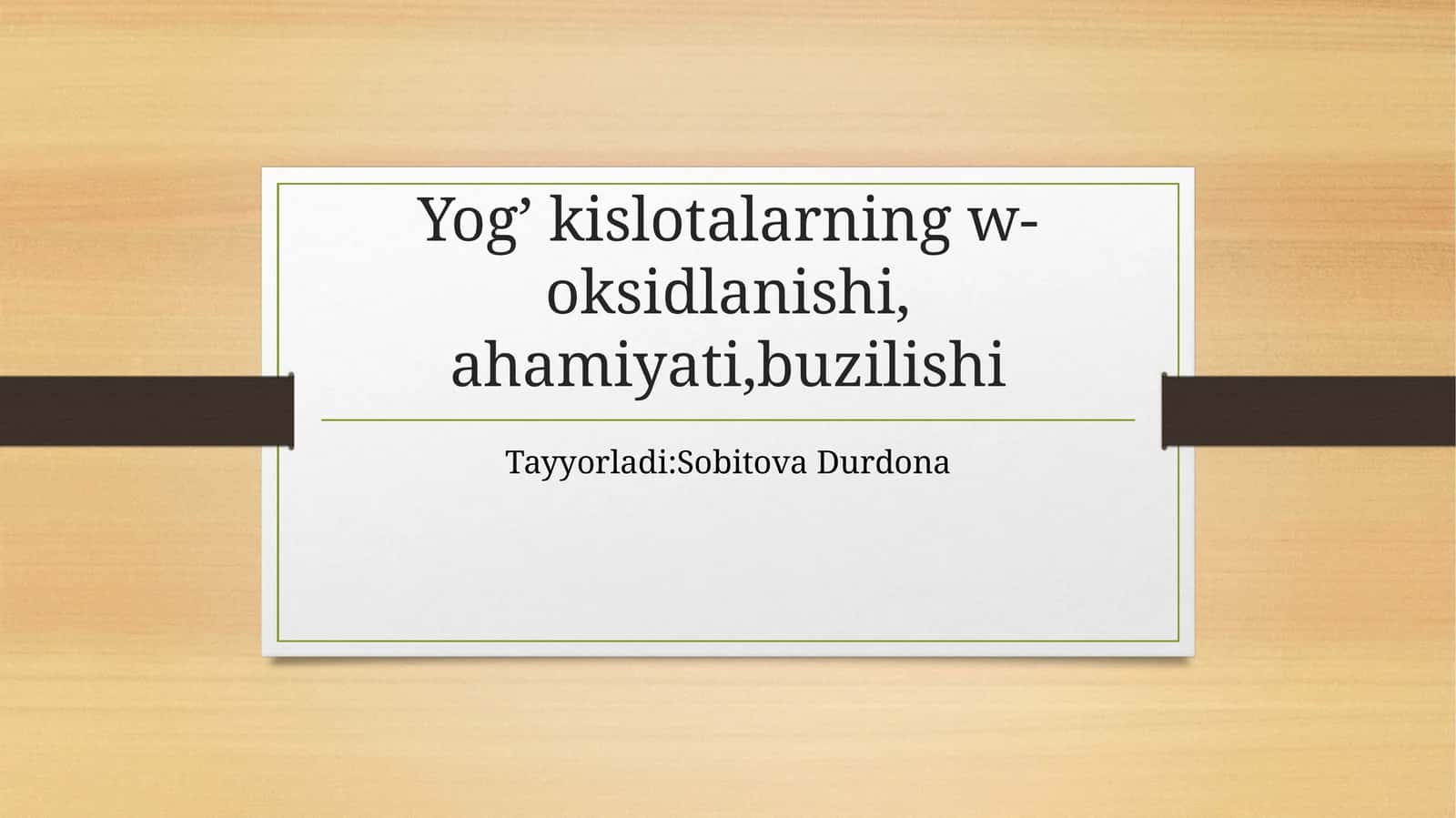 Yog’kislotalarning w-oksidlanishi, ahamiyati, buzilishi