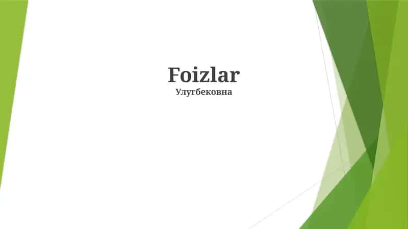 Foizlar
