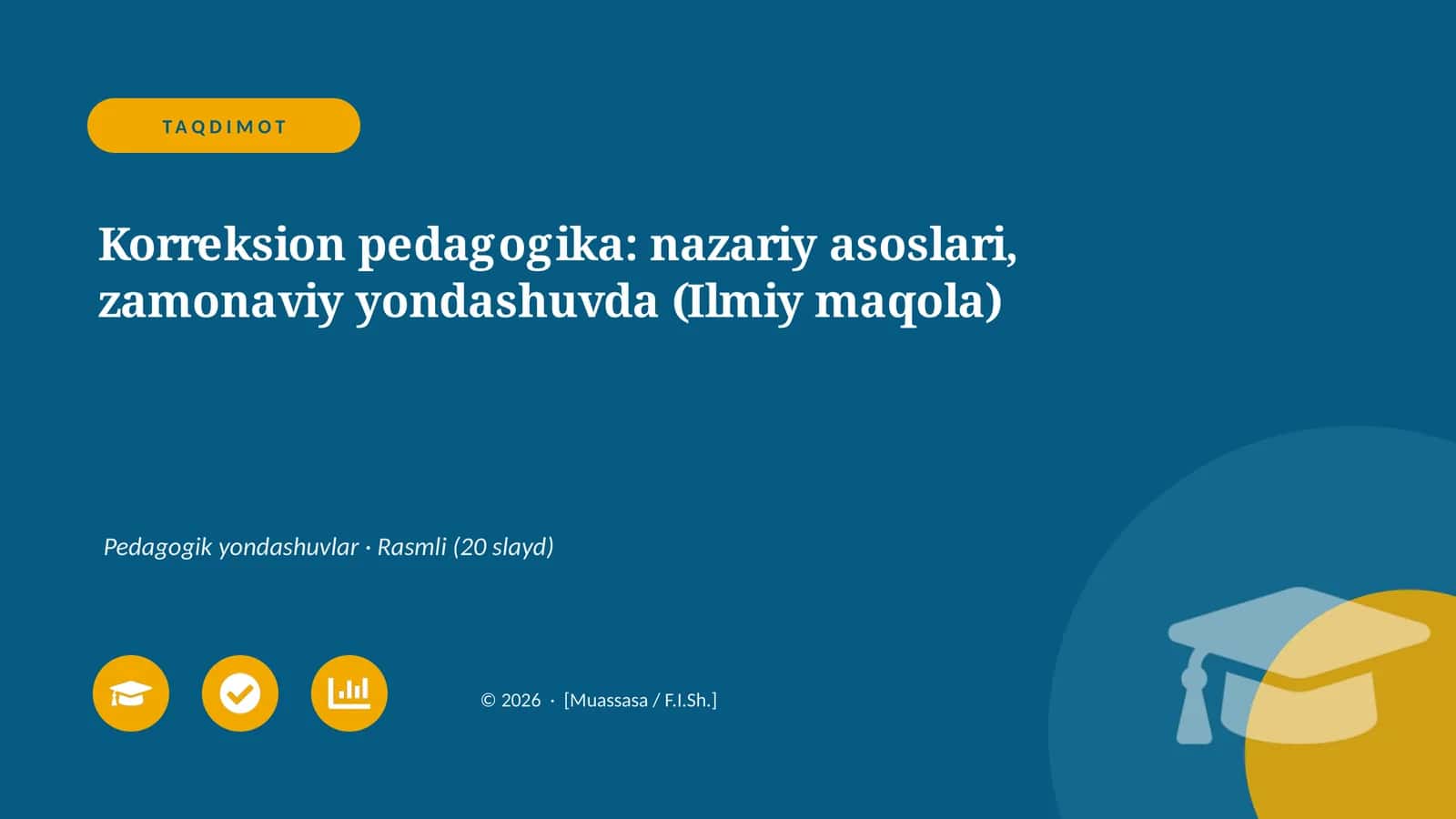 Korreksion pedagogika: nazariy asoslari, zamonaviy yondashuvda (Ilmiy maqola)