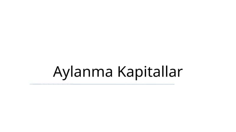 Aylanma Kapitallar