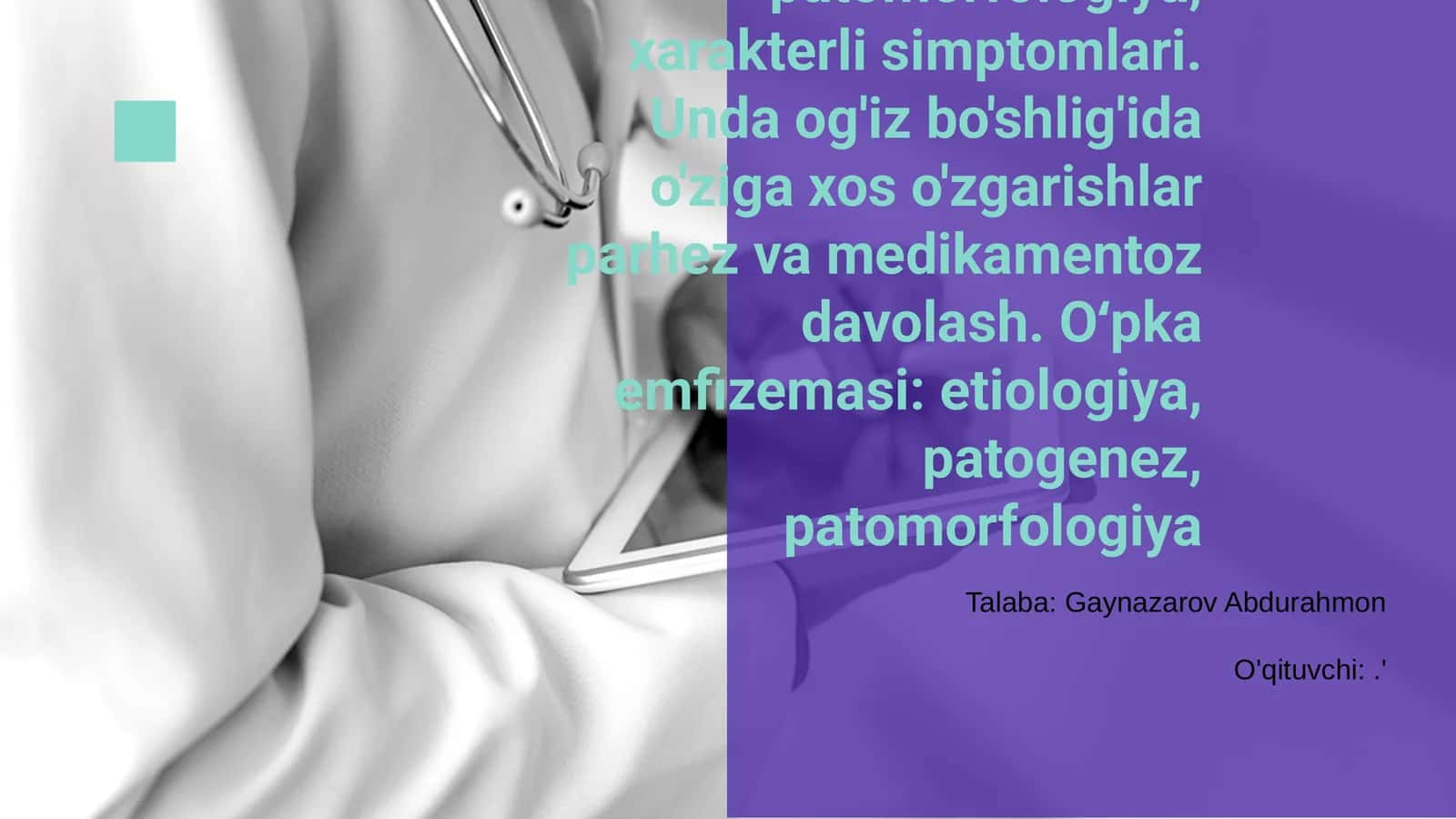 Plevritlar etiologiya, patogenez, patomorfologiya