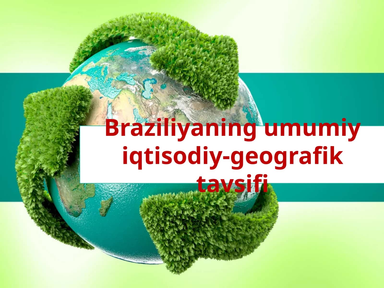 Braziliyaning umumiy iqtisodiy-geografik tavsifi