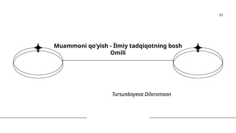 Muammoni qoʻyish - İlmiy tadqiqotning bosh Omili