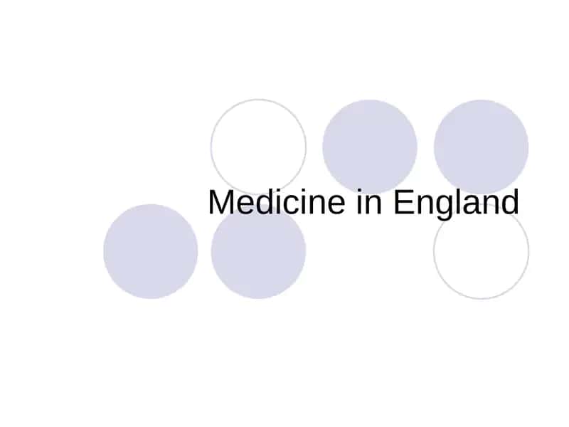Medicine in England
