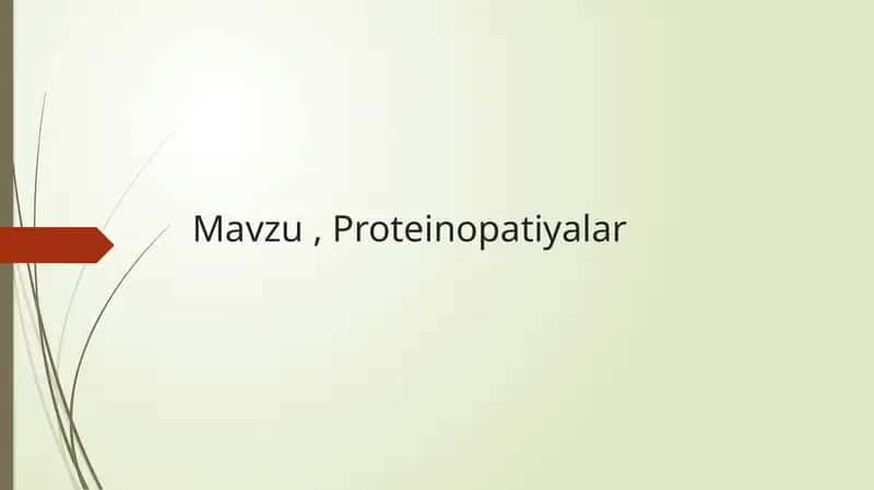 Proteinopatiyalar