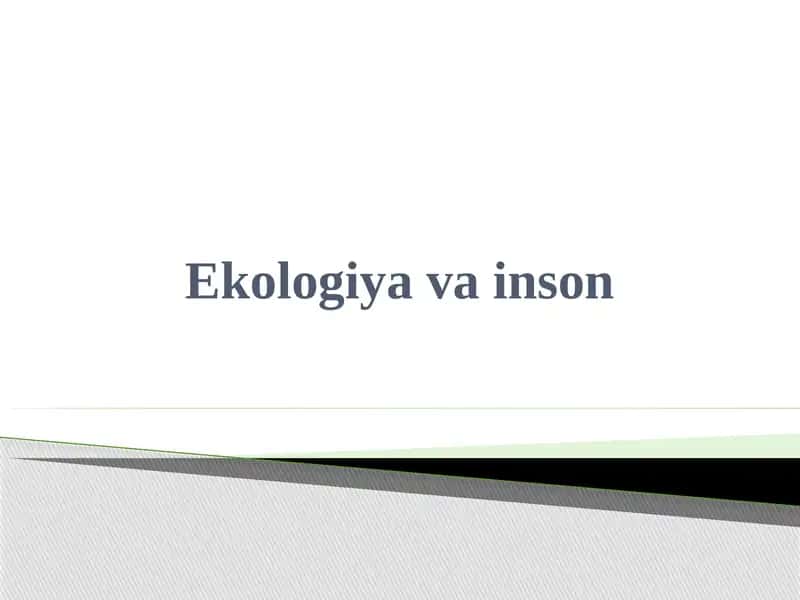 Ekologiyavainson
