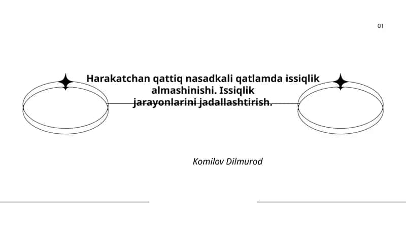 Harakatchan qattiq nasadkali qatlamda issiqlik almashinishi