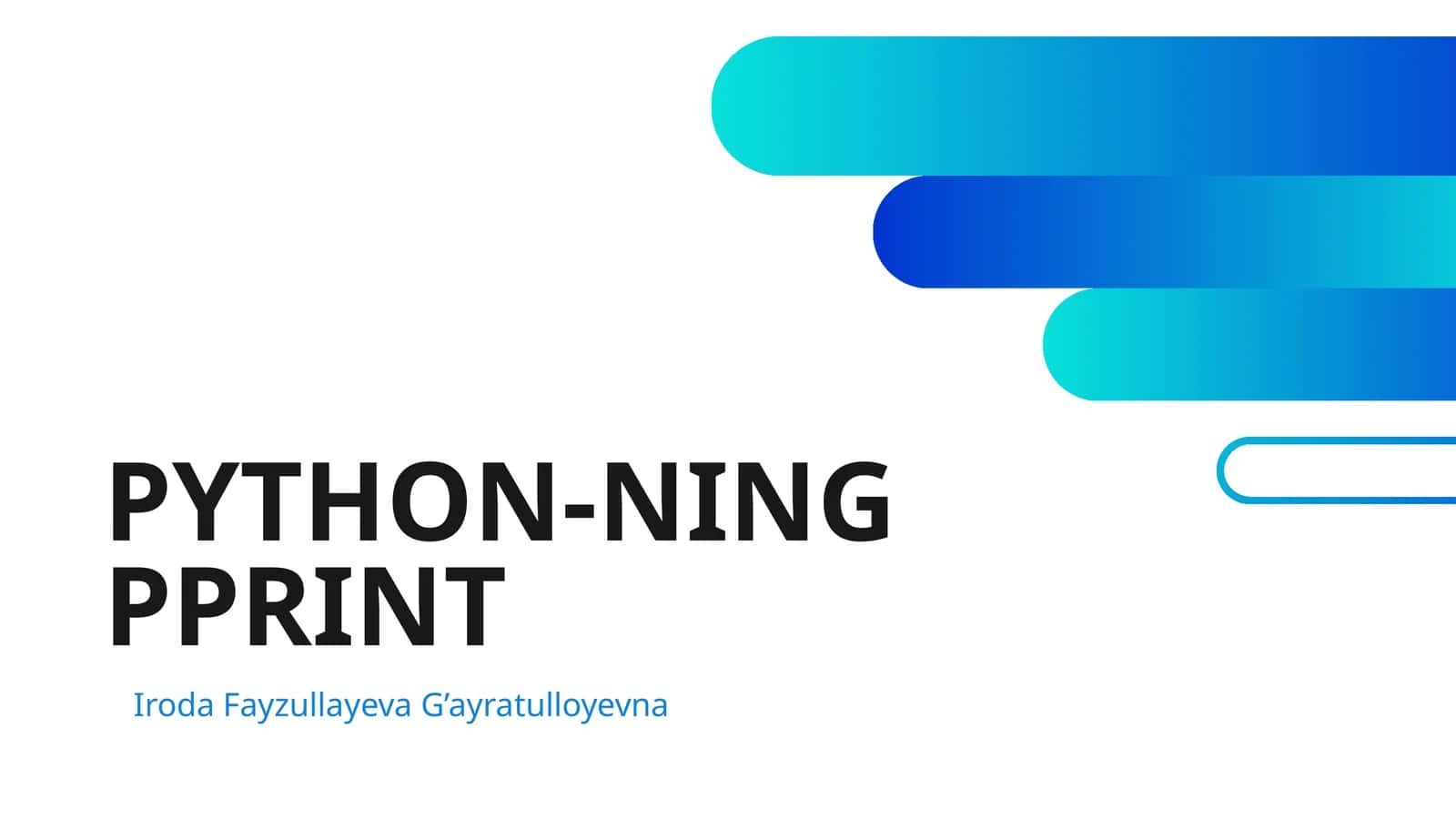 PYTHON-NING PPRINT