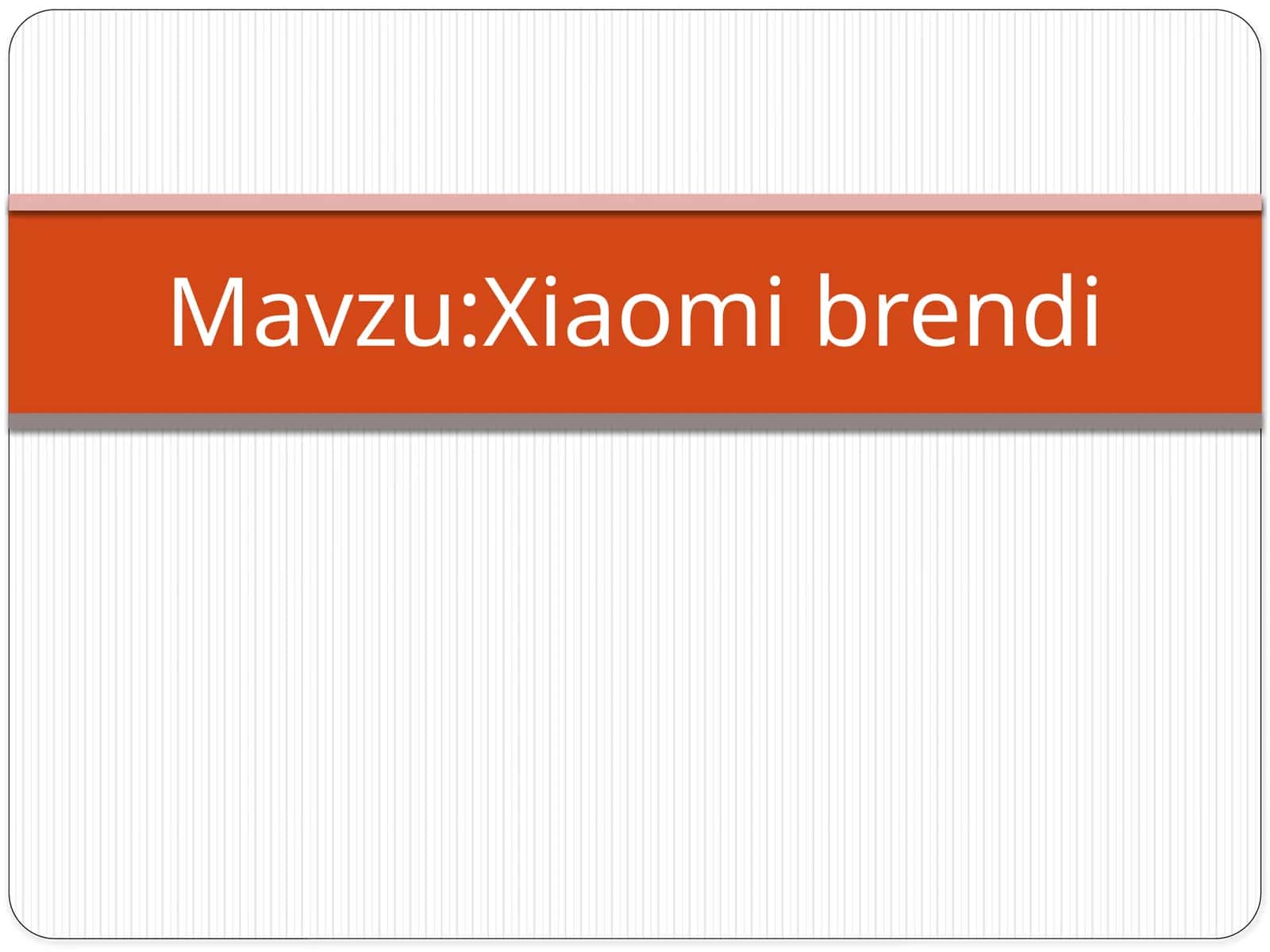Xiaomi brendi
