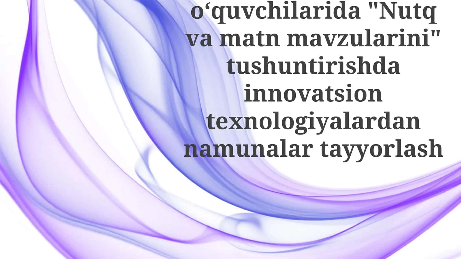 Nutq va matn uchun gamifikatsiyalashtirilgan o'quv platformalari