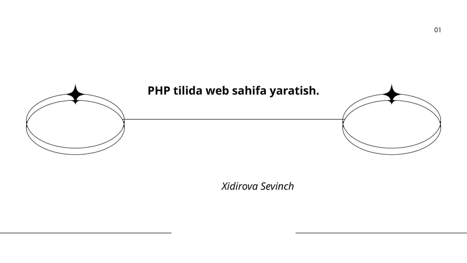 PHP tilida web sahifa yaratish
