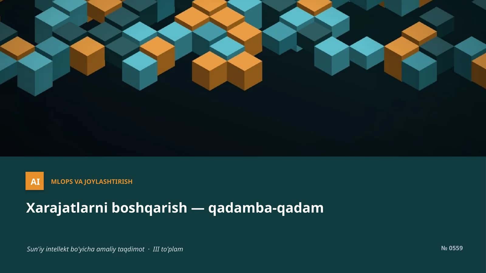 MLOPS VA JOYLASHTIRISH