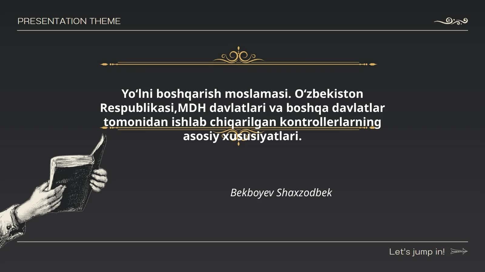 Yo‘lni boshqarish moslamasi