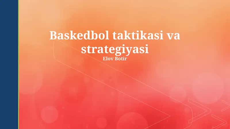 Baskedbol taktikasi va strategiyasi