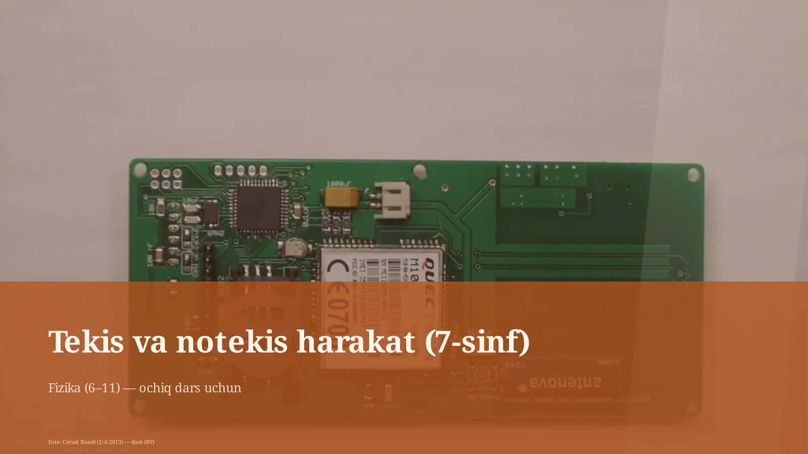 Fizika (6–11) — ochiq dars uchun