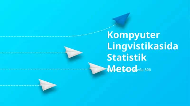 Kompyuter Lingvistikasida Statistik Metod