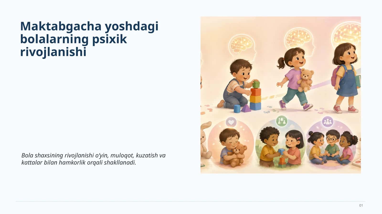 Maktabgacha yoshdagi bolalarning psixik rivojlanishi