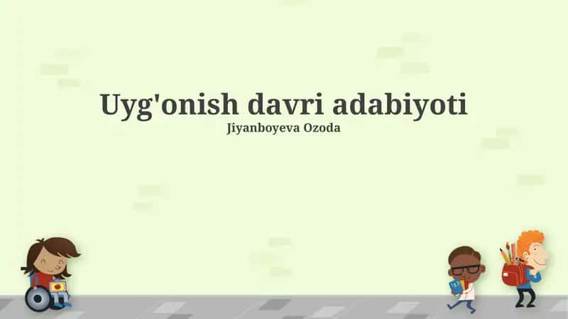 Uyg'onish davri adabiyoti