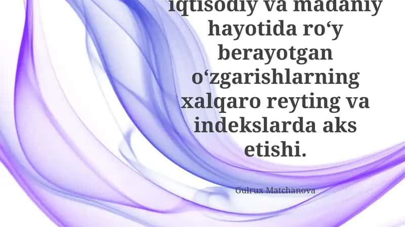 O‘zbekistonning Madaniy O‘zgarishlari va Jahon Indeksiga Ta'siri