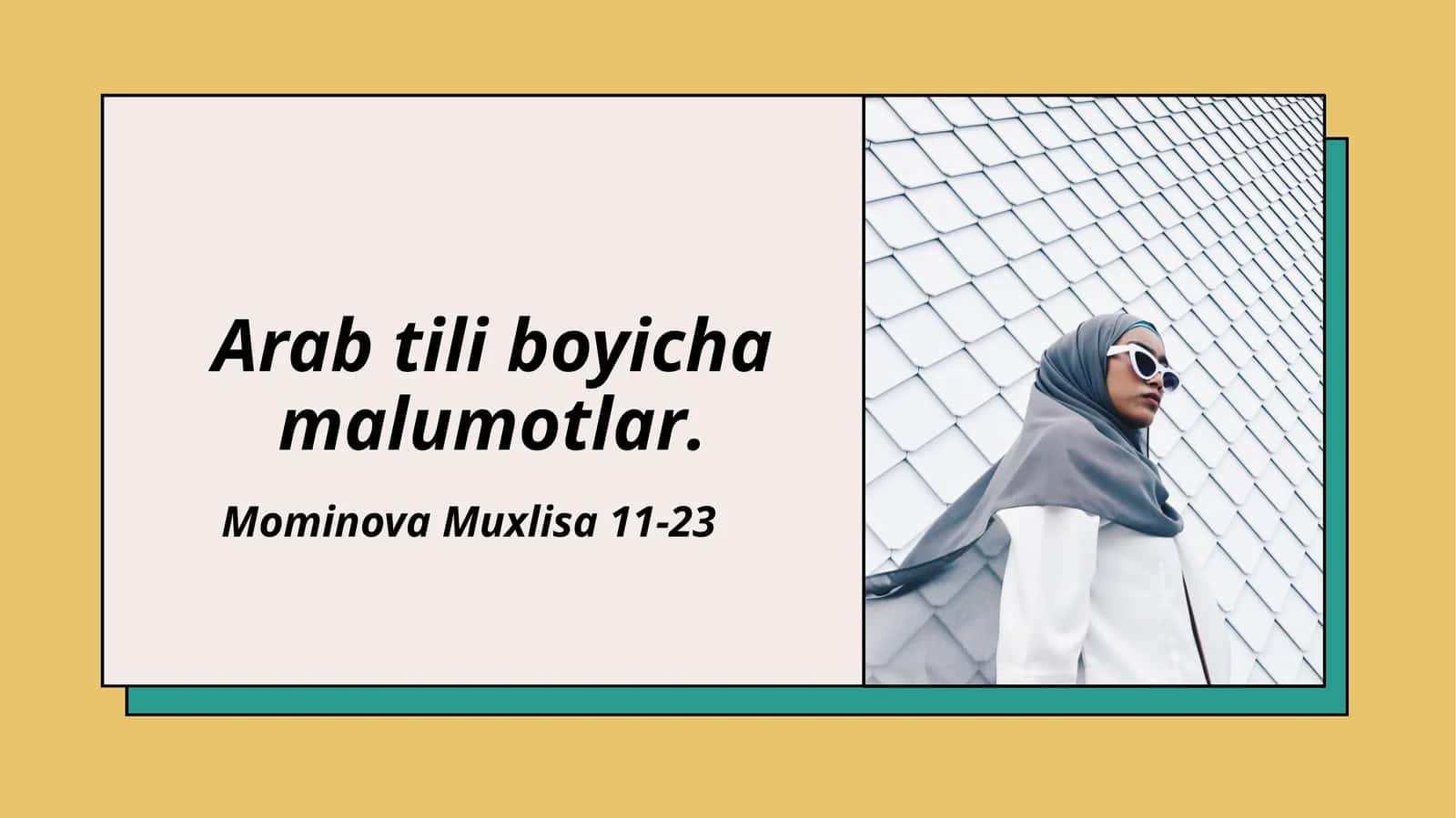Arabtiliboyich amalumotlar